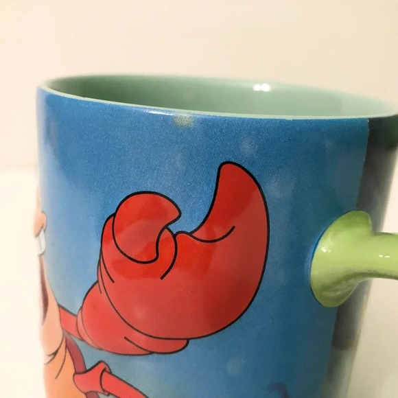 Disneys The  Little Mermaid Sebastian and Sea Creatures Coffee Mug Cup - Picture 3 of 13